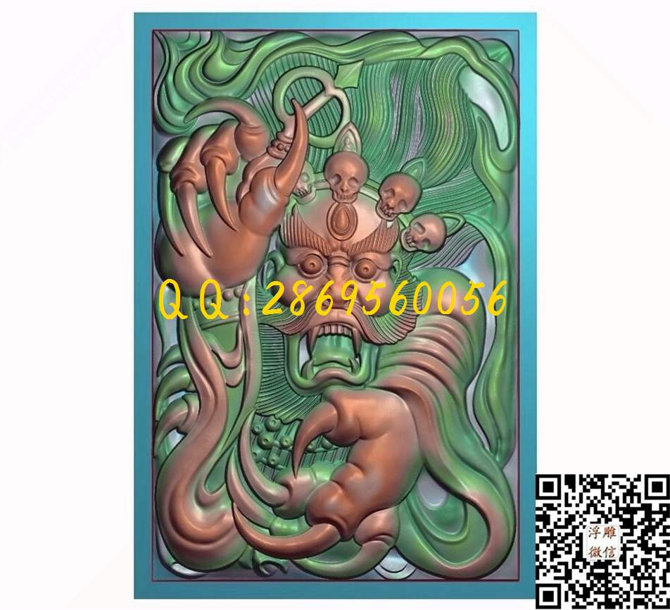 精品大黑钟馗 43-63-5_玉雕花件牌子图木雕牙雕挂件46牌精雕图浮雕图